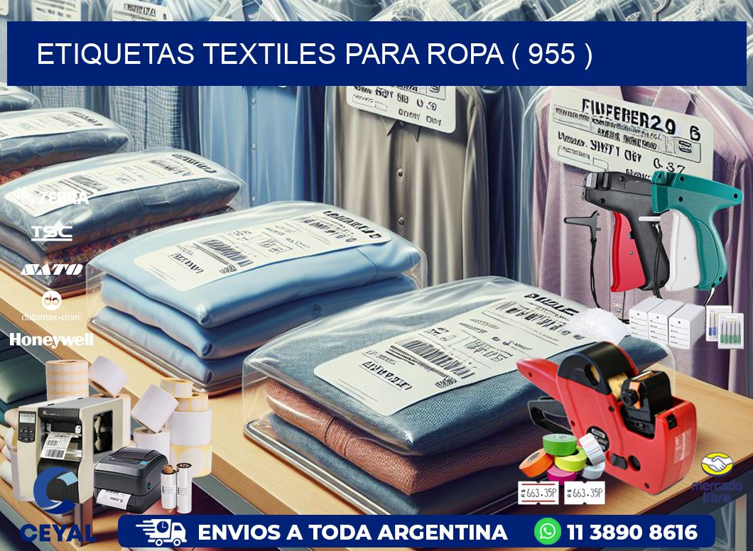 ETIQUETAS TEXTILES PARA ROPA ( 955 )