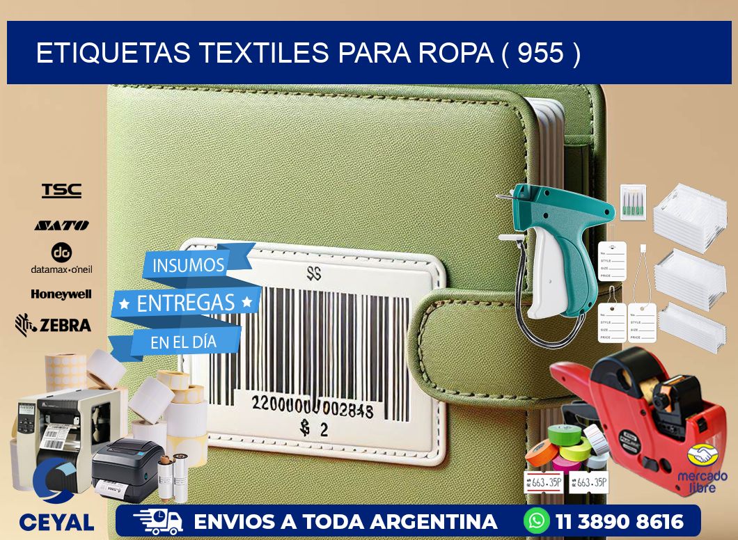 ETIQUETAS TEXTILES PARA ROPA ( 955 )