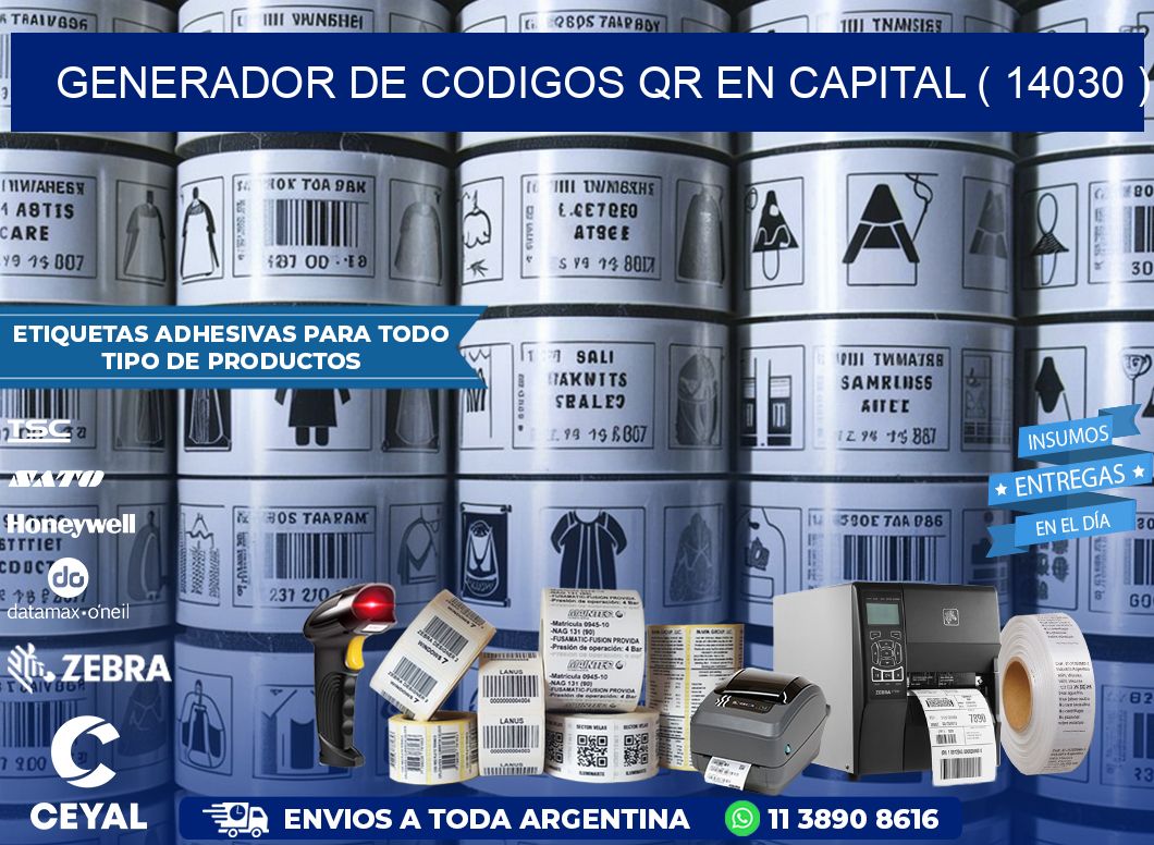 GENERADOR DE CODIGOS QR EN CAPITAL ( 14030 )