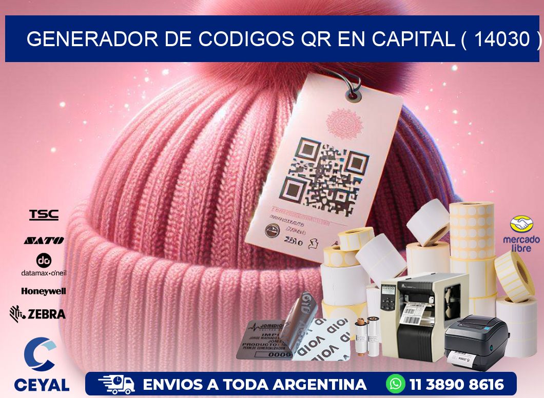 GENERADOR DE CODIGOS QR EN CAPITAL ( 14030 )