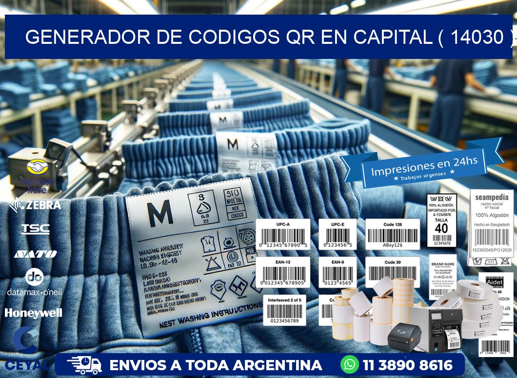 GENERADOR DE CODIGOS QR EN CAPITAL ( 14030 )