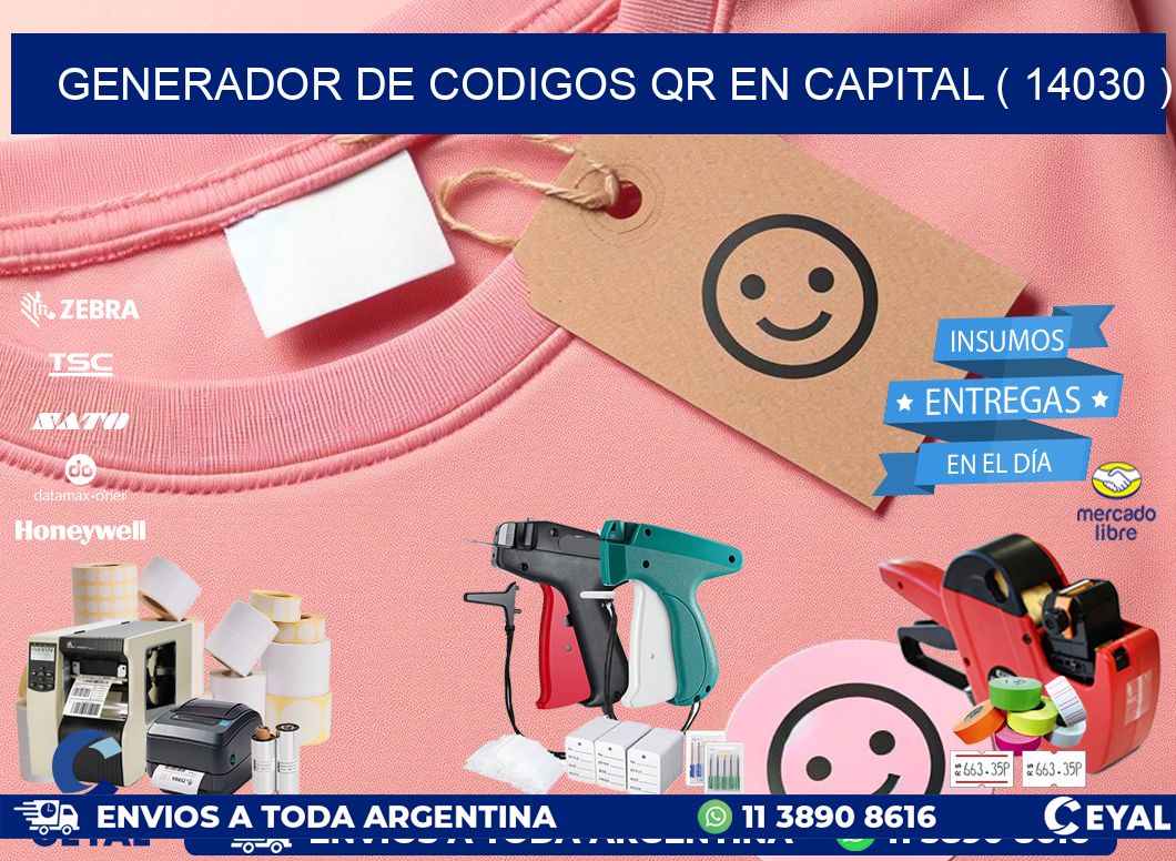 GENERADOR DE CODIGOS QR EN CAPITAL ( 14030 )