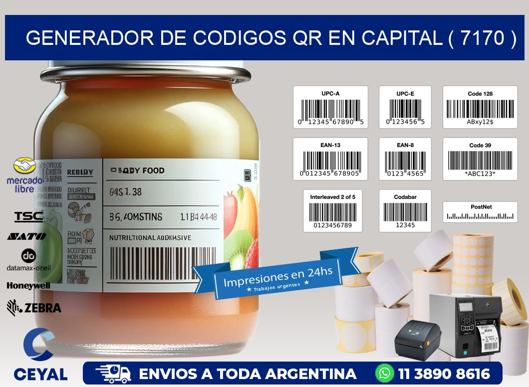GENERADOR DE CODIGOS QR EN CAPITAL ( 7170 )