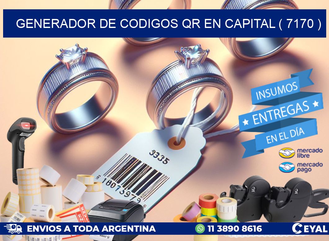 GENERADOR DE CODIGOS QR EN CAPITAL ( 7170 )