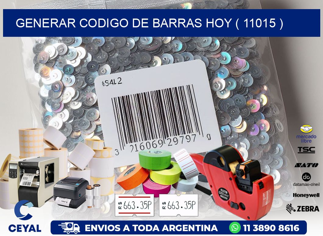 GENERAR CODIGO DE BARRAS HOY ( 11015 )