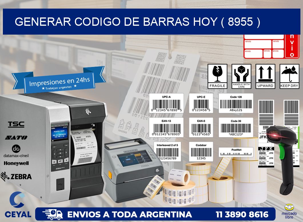 GENERAR CODIGO DE BARRAS HOY ( 8955 )