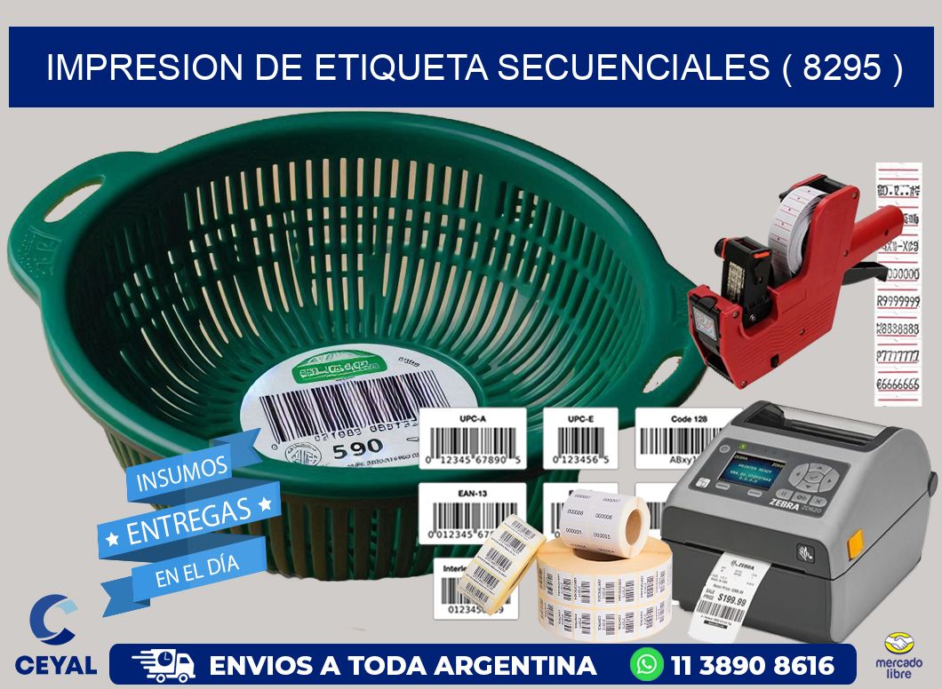 IMPRESION DE ETIQUETA SECUENCIALES ( 8295 )