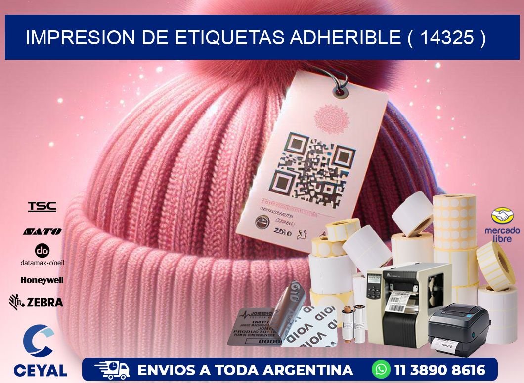 IMPRESION DE ETIQUETAS ADHERIBLE ( 14325 )