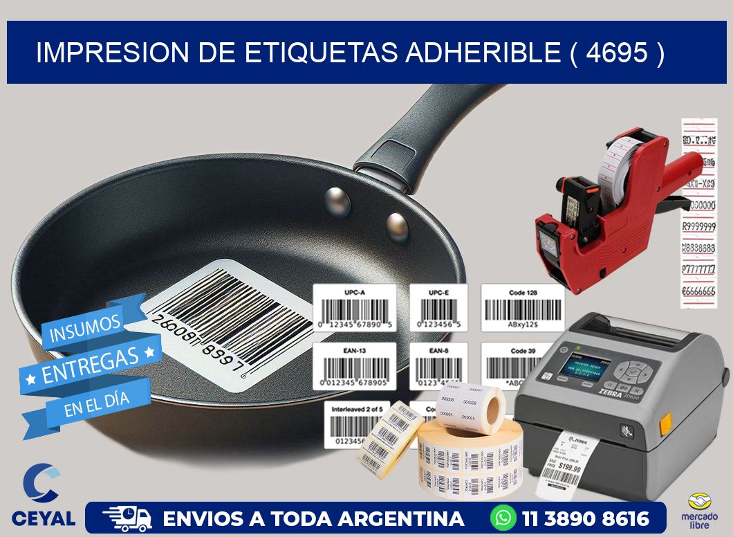 IMPRESION DE ETIQUETAS ADHERIBLE ( 4695 )