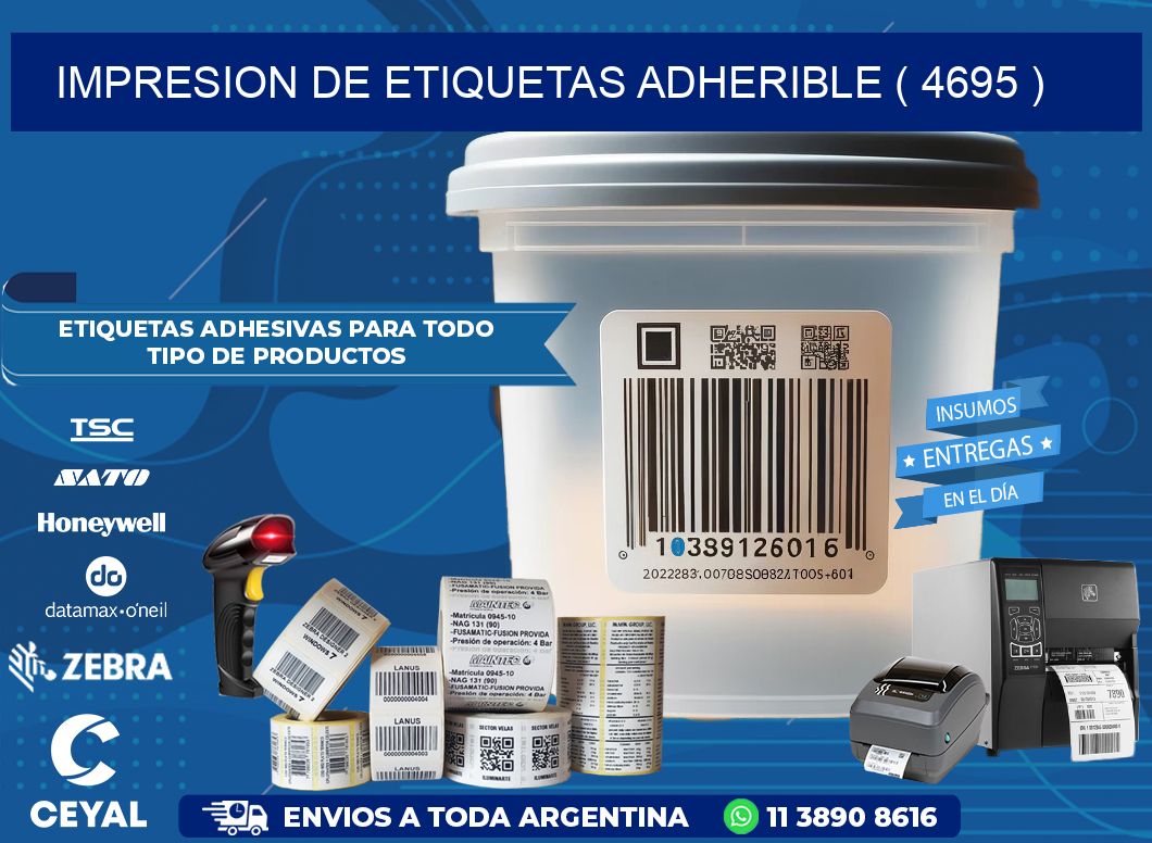 IMPRESION DE ETIQUETAS ADHERIBLE ( 4695 )