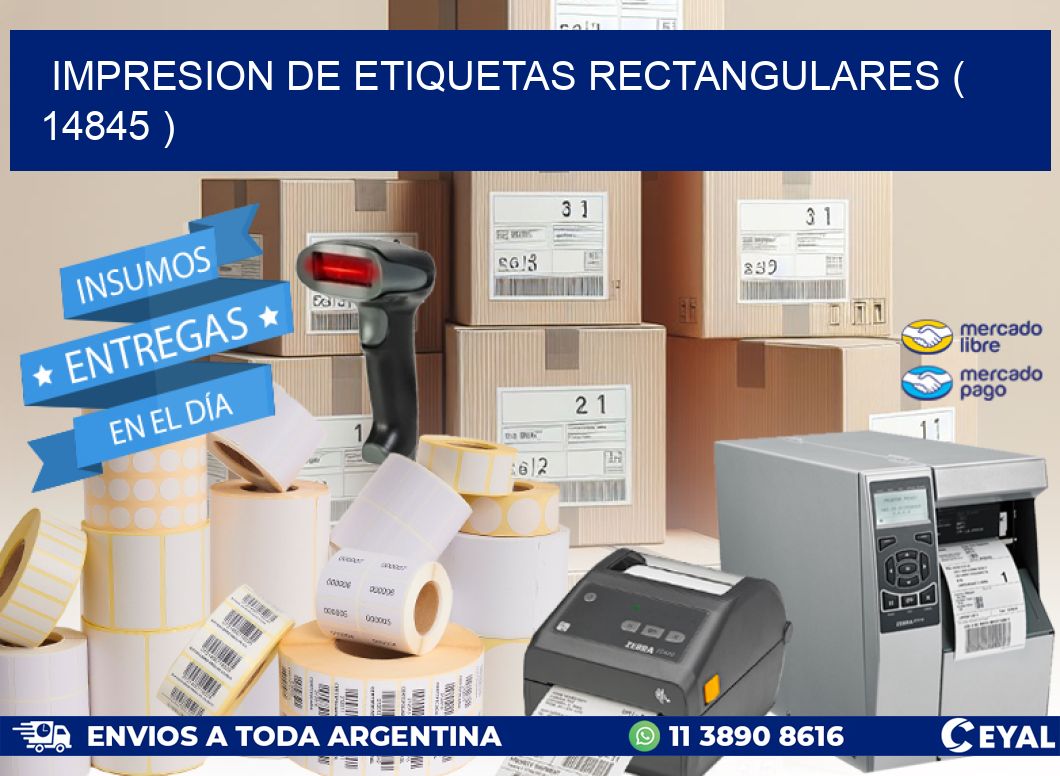 IMPRESION DE ETIQUETAS RECTANGULARES ( 14845 )