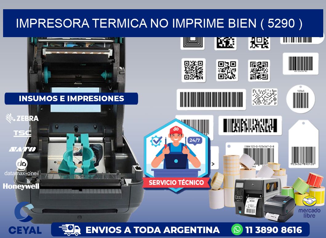 IMPRESORA TERMICA NO IMPRIME BIEN ( 5290 )