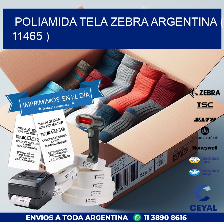 POLIAMIDA TELA ZEBRA ARGENTINA ( 11465 )