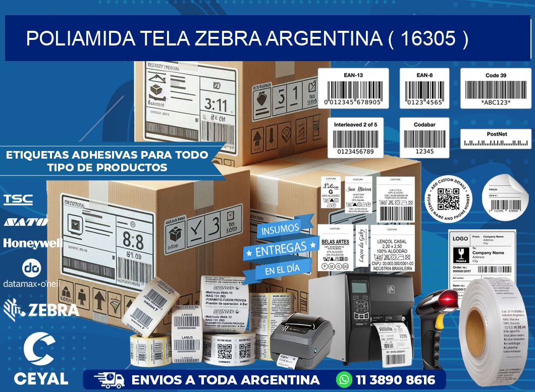 POLIAMIDA TELA ZEBRA ARGENTINA ( 16305 )