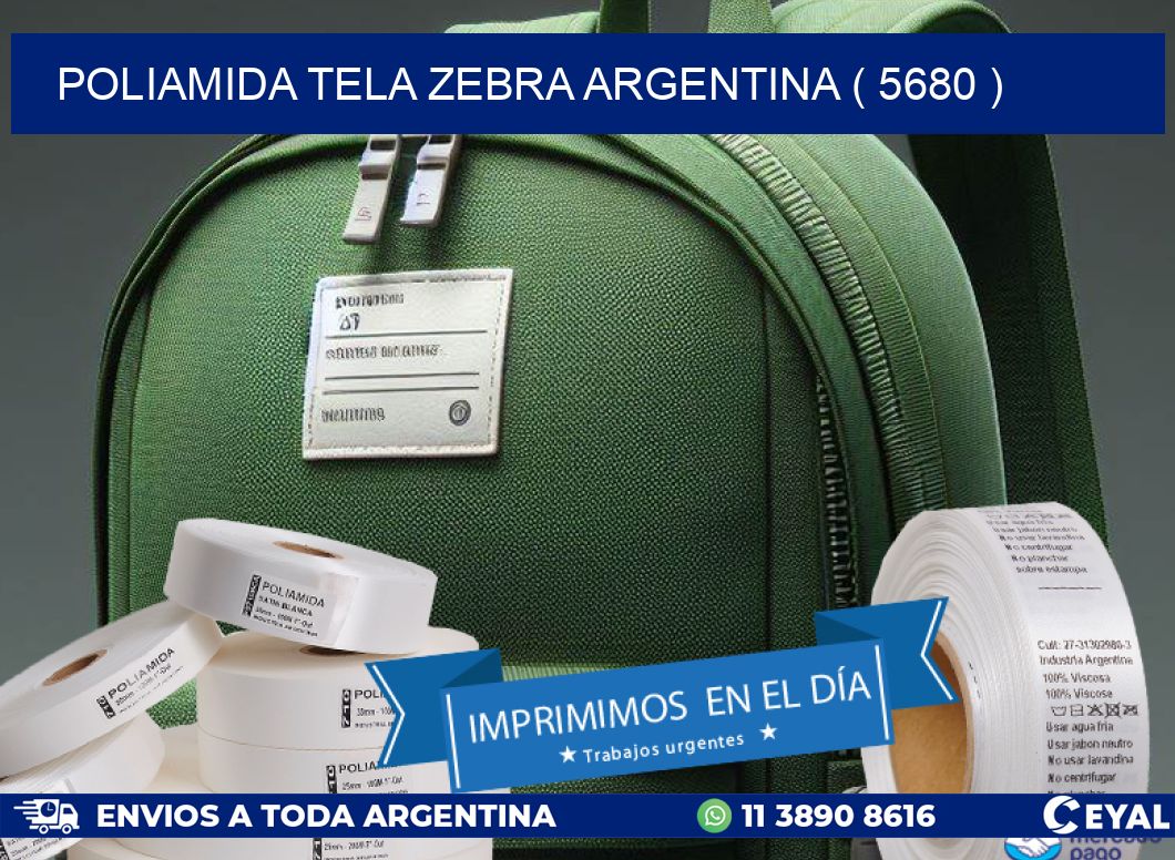 POLIAMIDA TELA ZEBRA ARGENTINA ( 5680 )