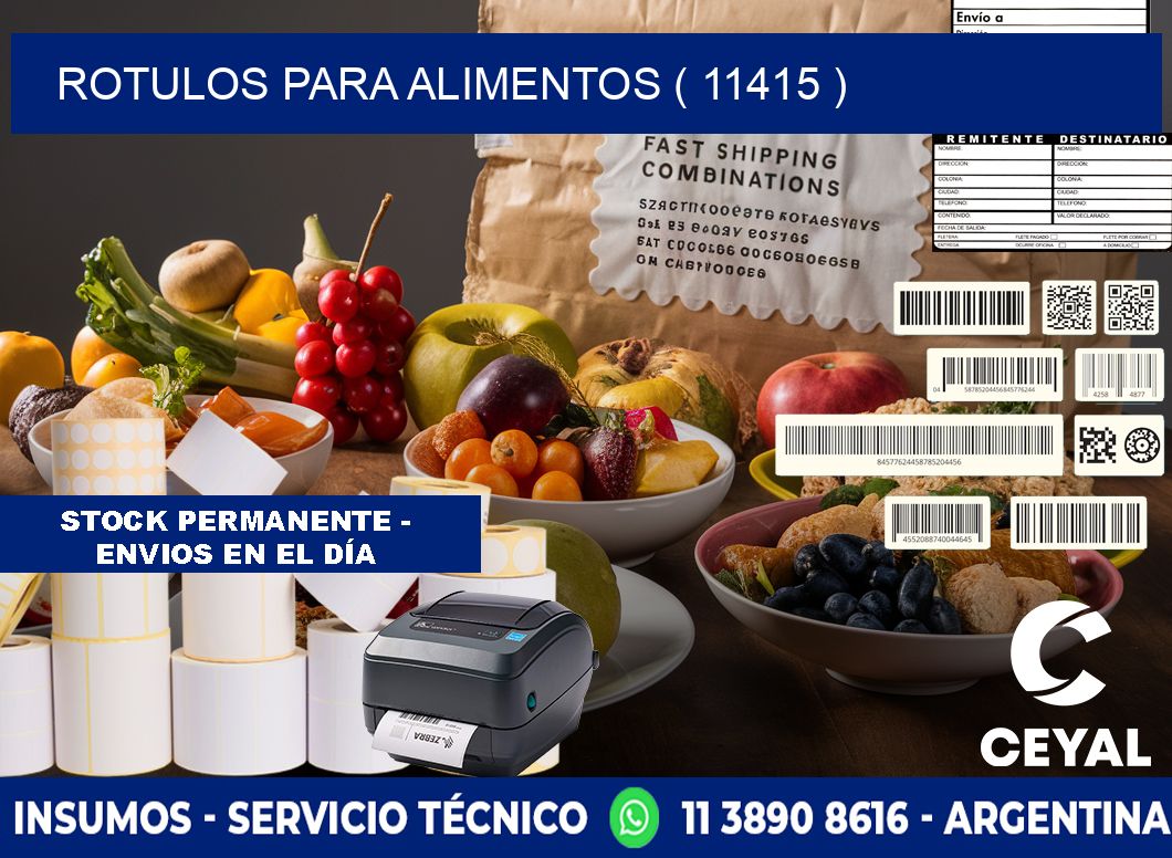 ROTULOS PARA ALIMENTOS ( 11415 )