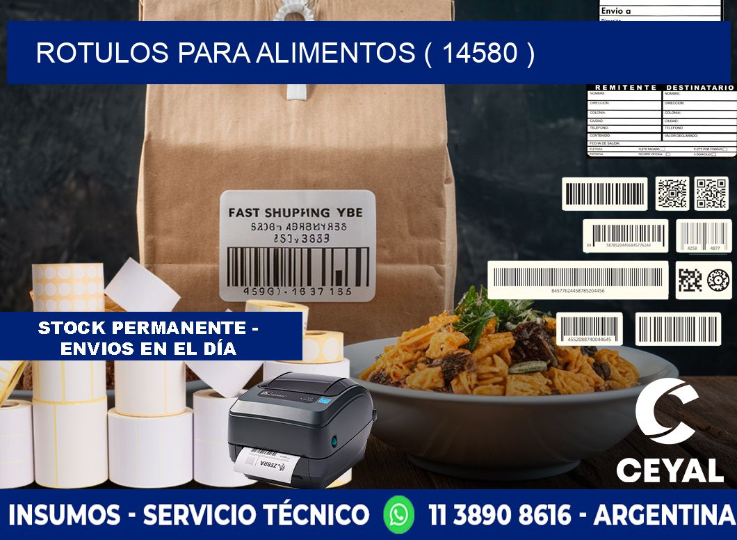 ROTULOS PARA ALIMENTOS ( 14580 )