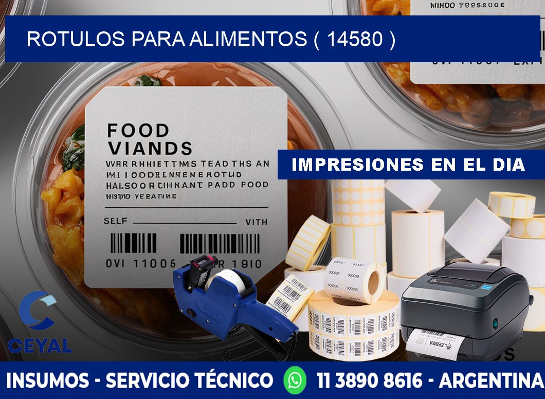 ROTULOS PARA ALIMENTOS ( 14580 )