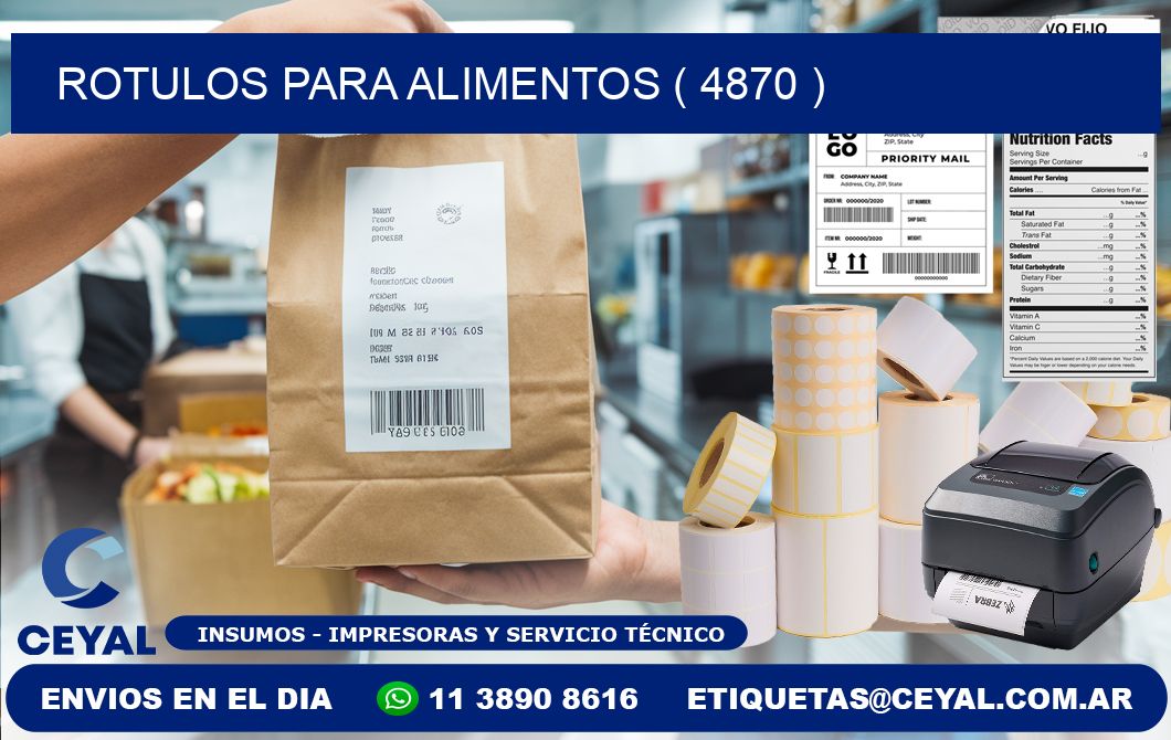 ROTULOS PARA ALIMENTOS ( 4870 )