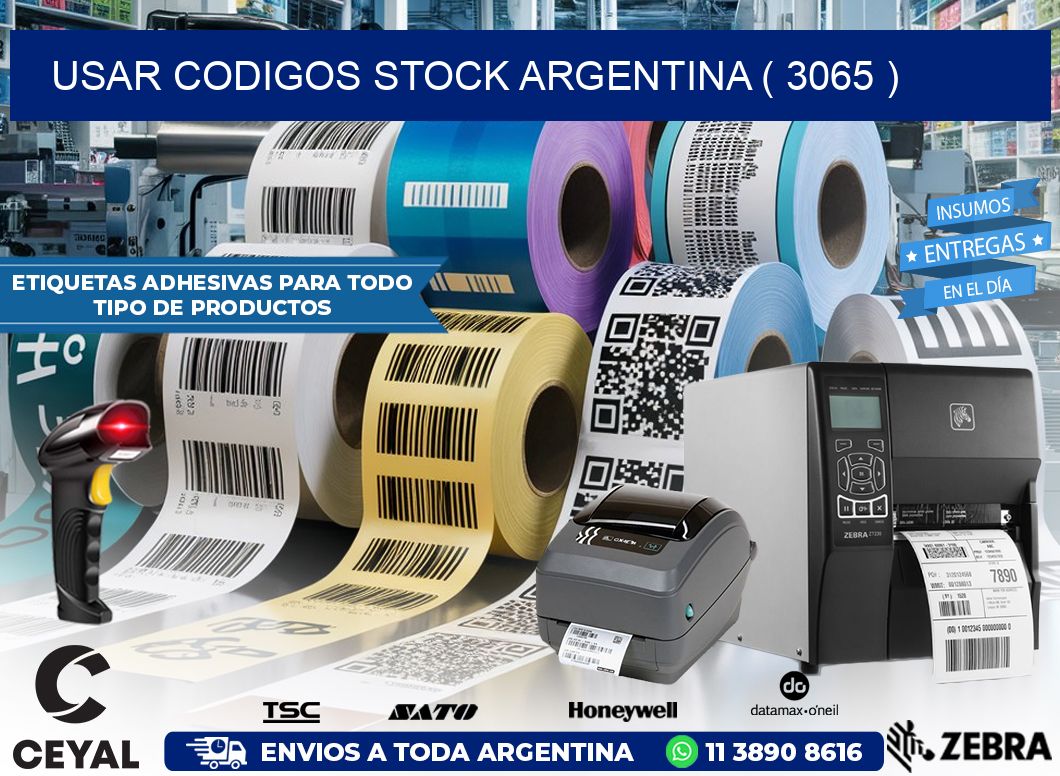 USAR CODIGOS STOCK ARGENTINA ( 3065 )