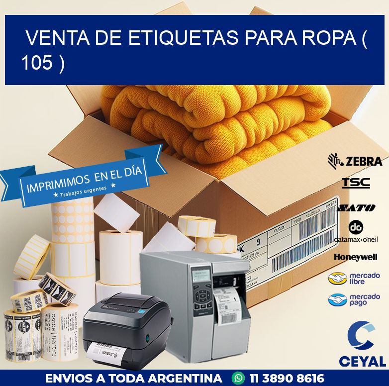 VENTA DE ETIQUETAS PARA ROPA ( 105 )