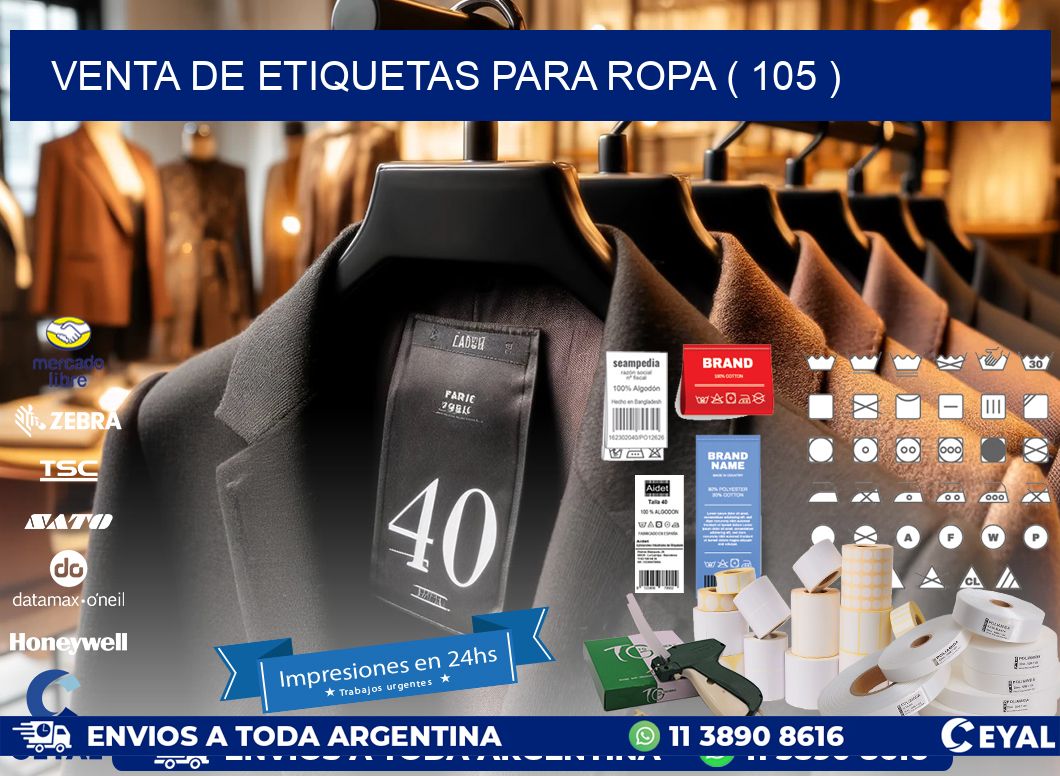 VENTA DE ETIQUETAS PARA ROPA ( 105 )