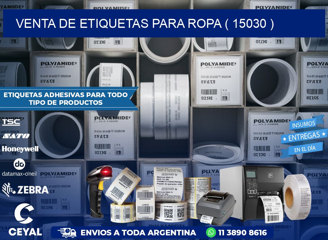 VENTA DE ETIQUETAS PARA ROPA ( 15030 )
