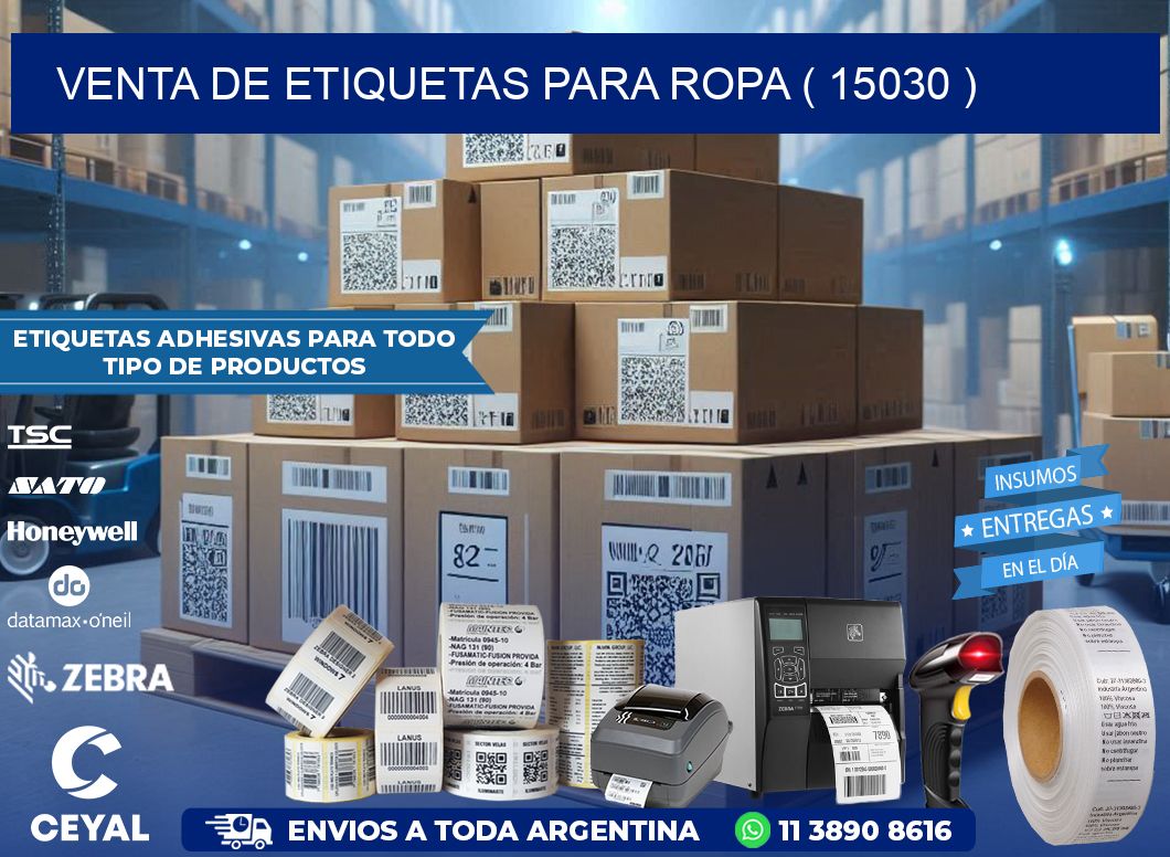 VENTA DE ETIQUETAS PARA ROPA ( 15030 )