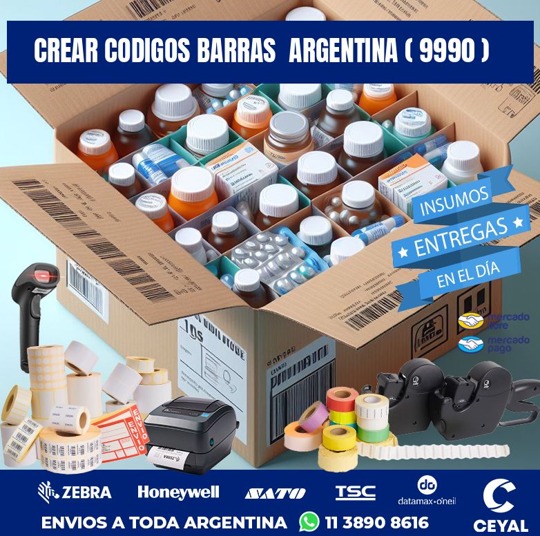 crear codigos barras  argentina ( 9990 )