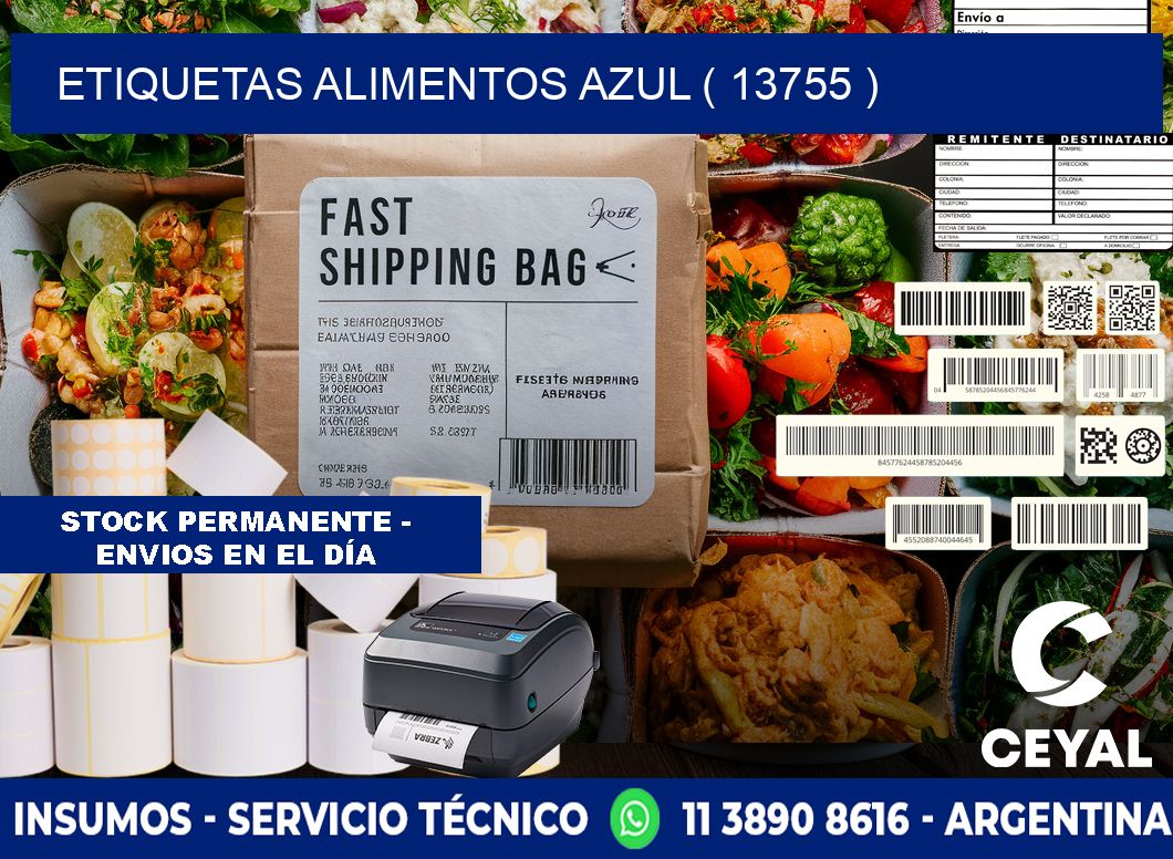 etiquetas alimentos azul ( 13755 )