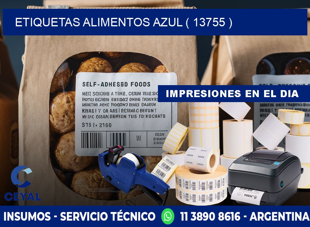 etiquetas alimentos azul ( 13755 )