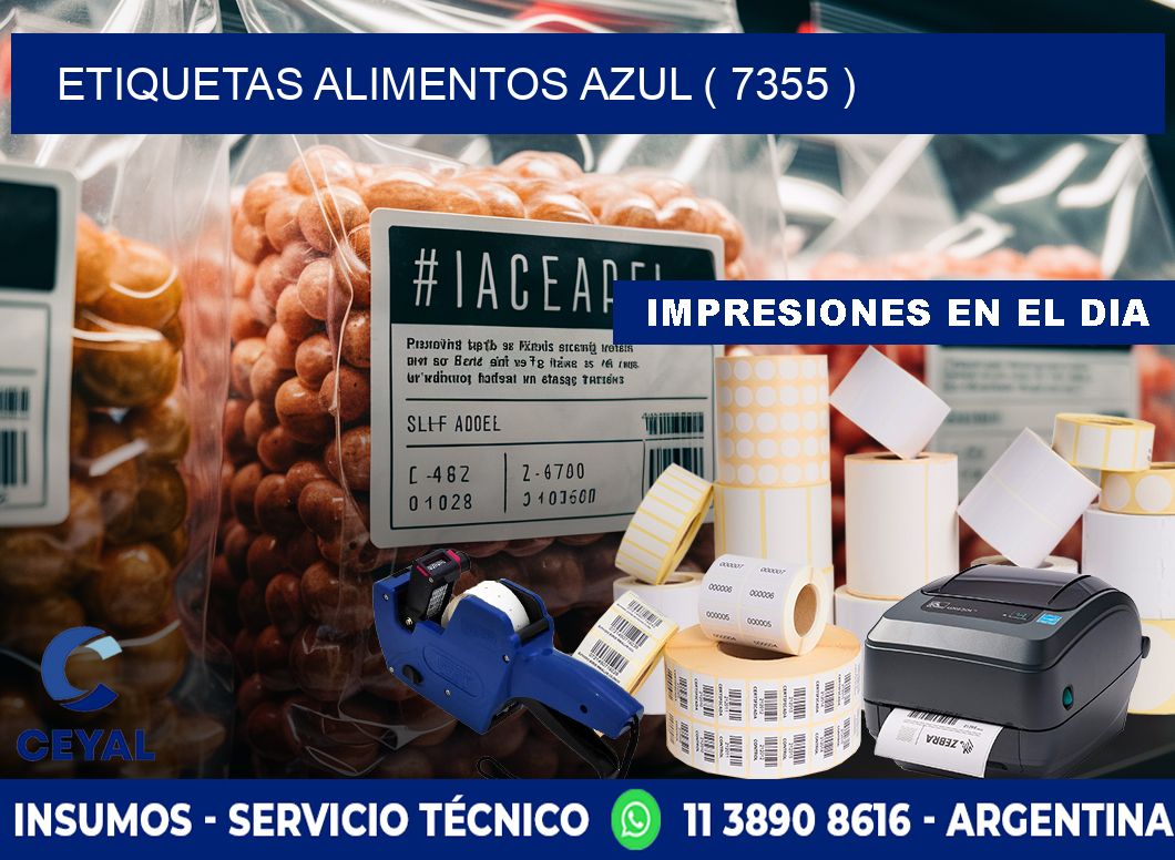 etiquetas alimentos azul ( 7355 )