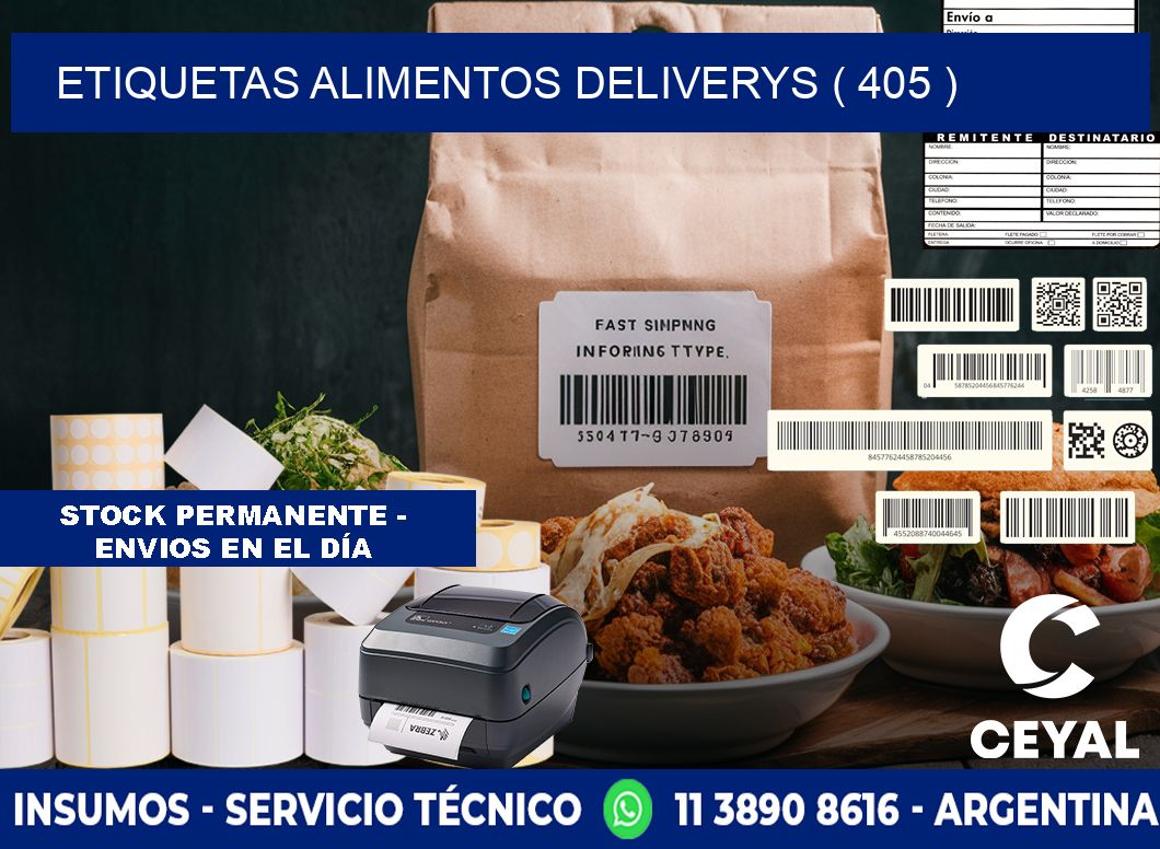 etiquetas alimentos deliverys ( 405 )