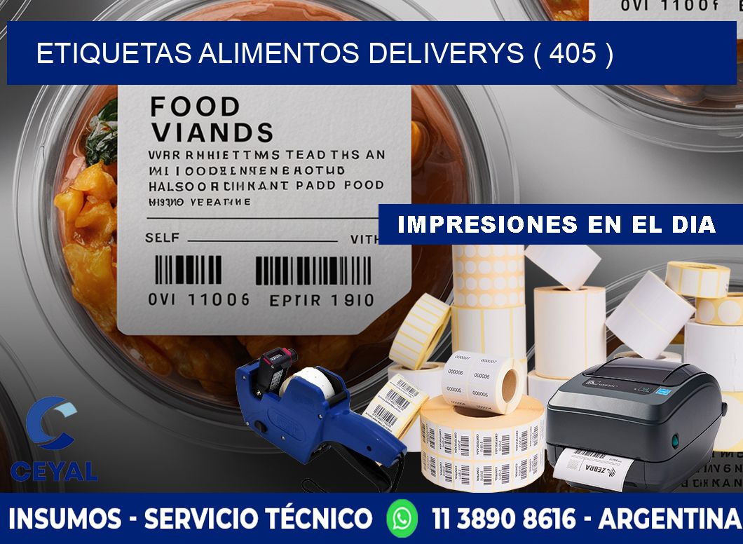 etiquetas alimentos deliverys ( 405 )
