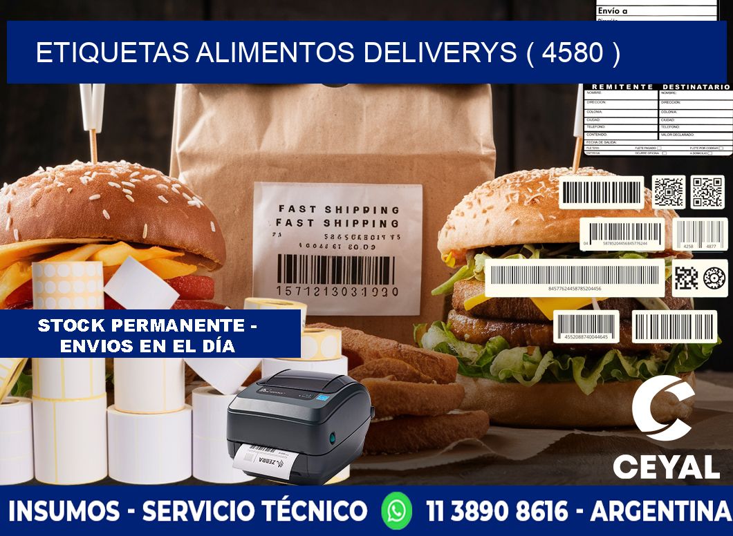 etiquetas alimentos deliverys ( 4580 )