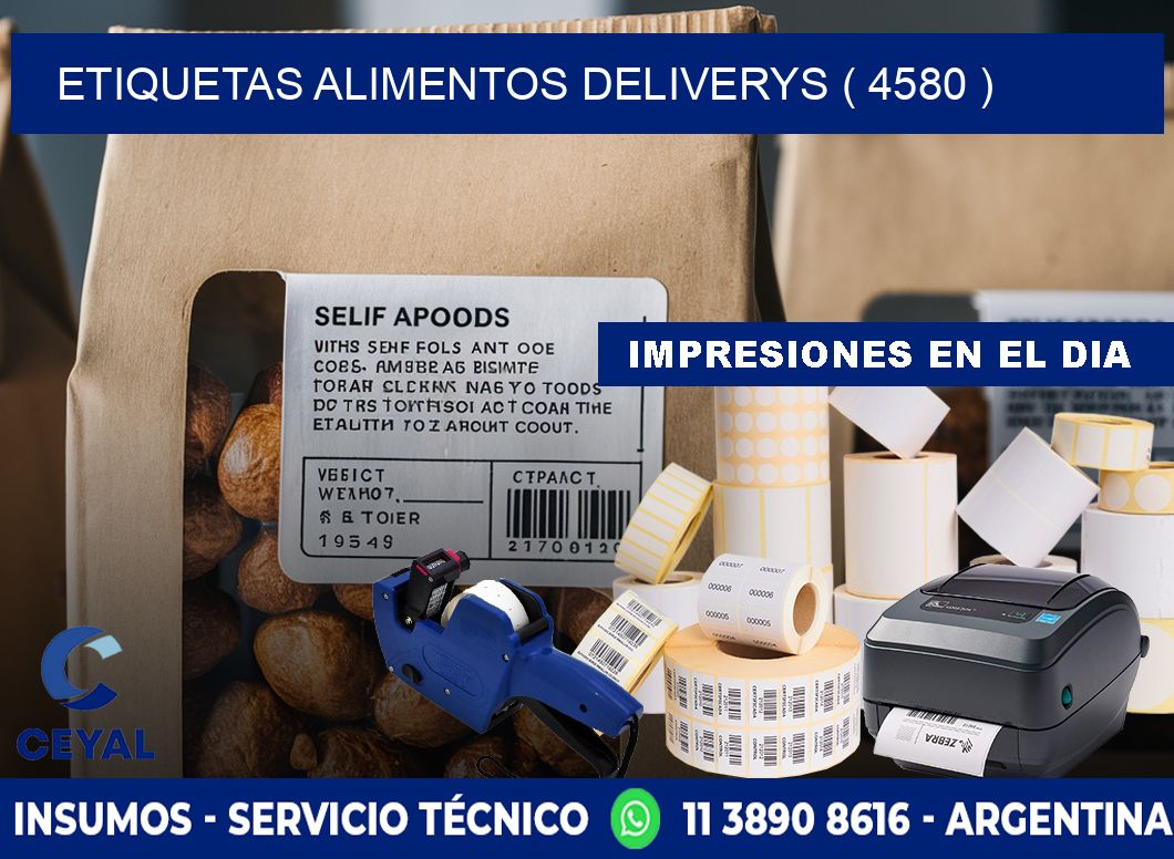 etiquetas alimentos deliverys ( 4580 )
