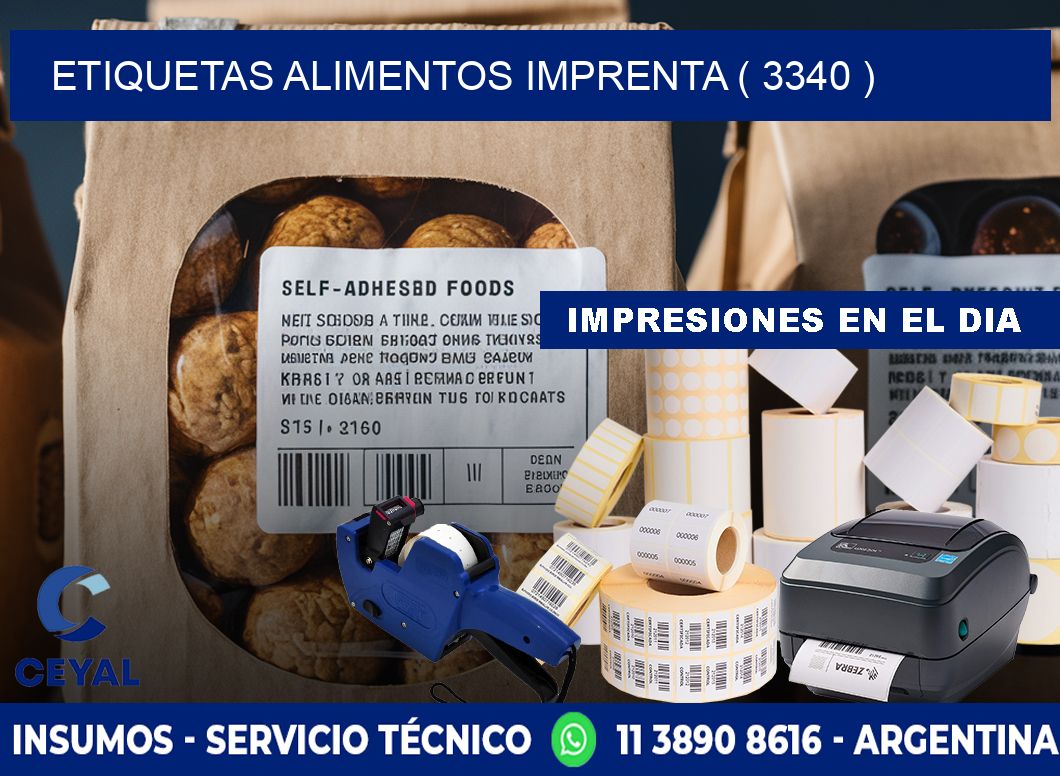 etiquetas alimentos imprenta ( 3340 )