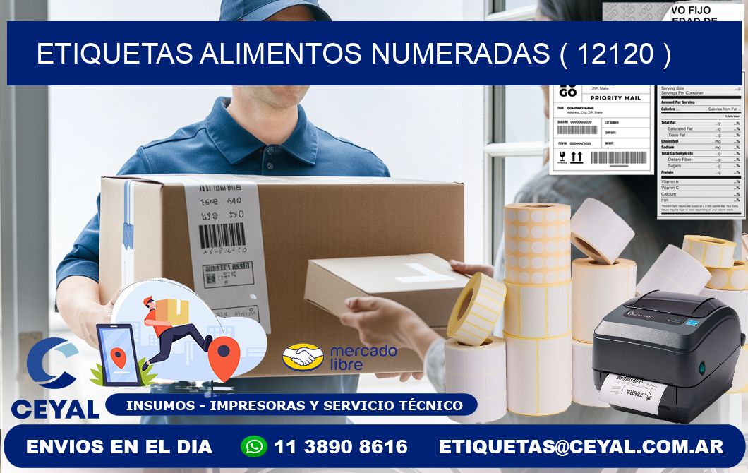 etiquetas alimentos numeradas ( 12120 )