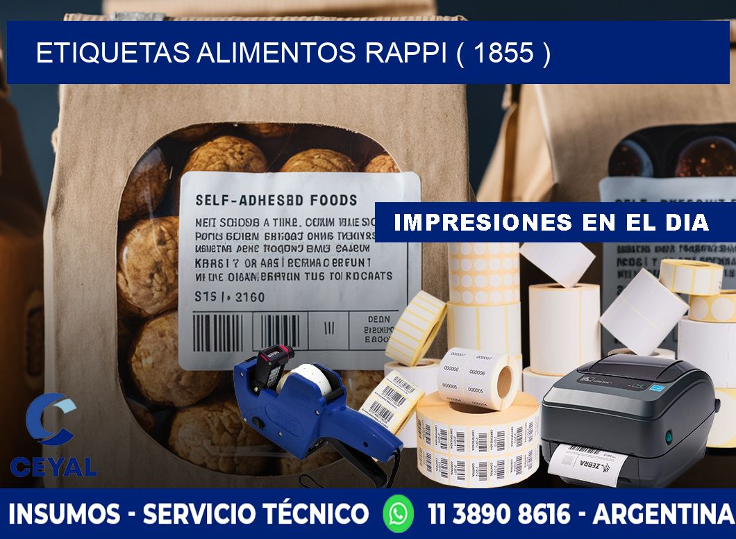 etiquetas alimentos rappi ( 1855 )