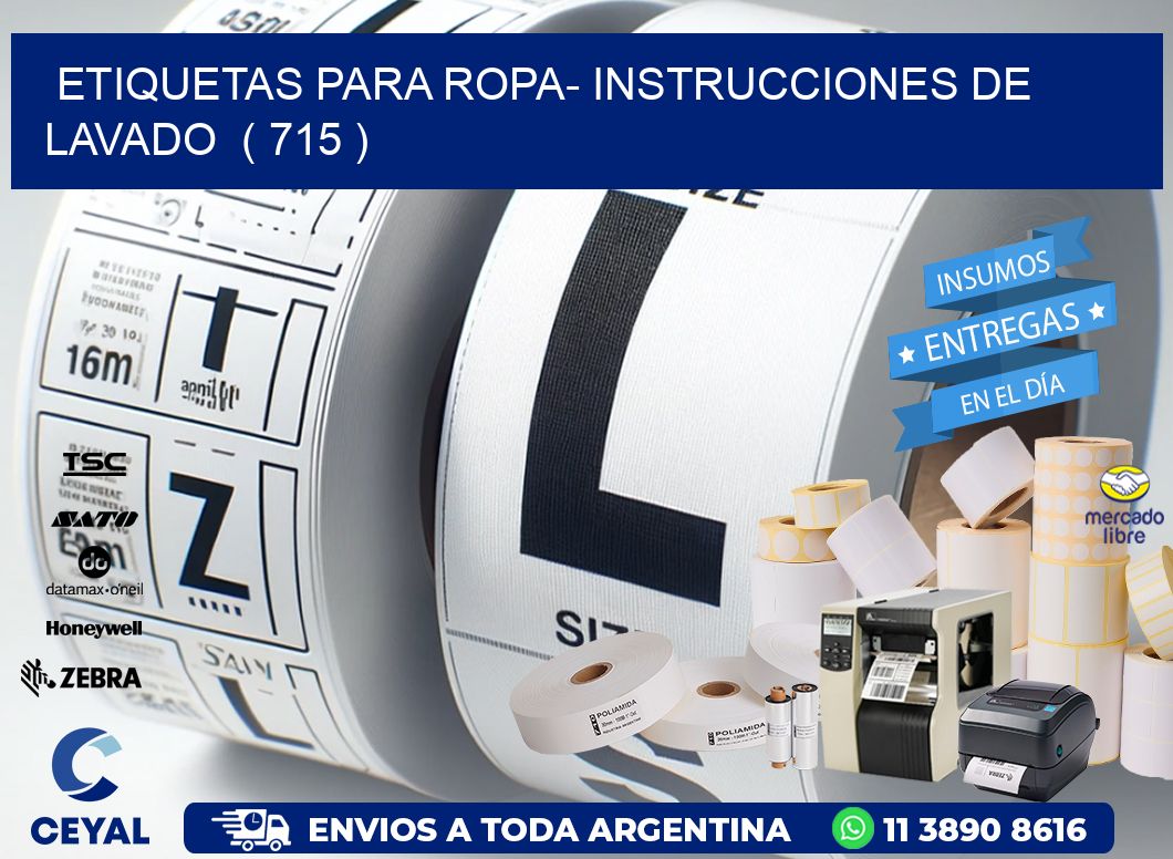 etiquetas para ropa- instrucciones de lavado  ( 715 )
