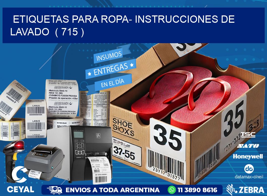 etiquetas para ropa- instrucciones de lavado  ( 715 )