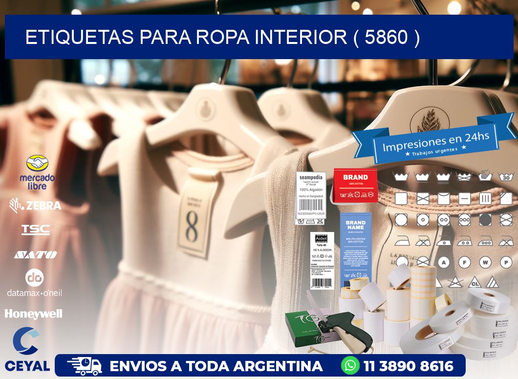 etiquetas para ropa interior ( 5860 )
