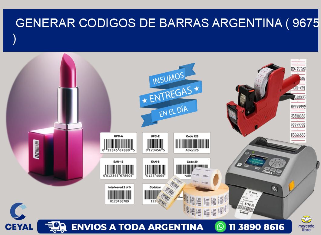 generar codigos de barras argentina ( 9675 )