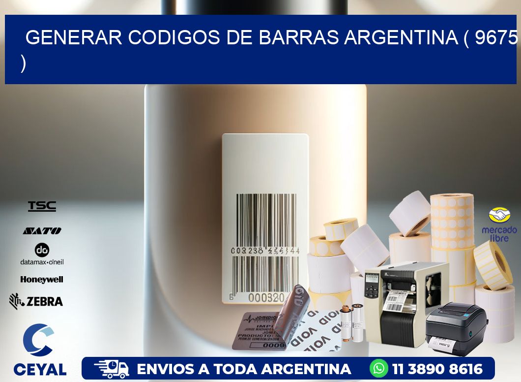 generar codigos de barras argentina ( 9675 )