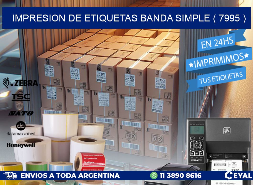 impresion de etiquetas banda simple ( 7995 )