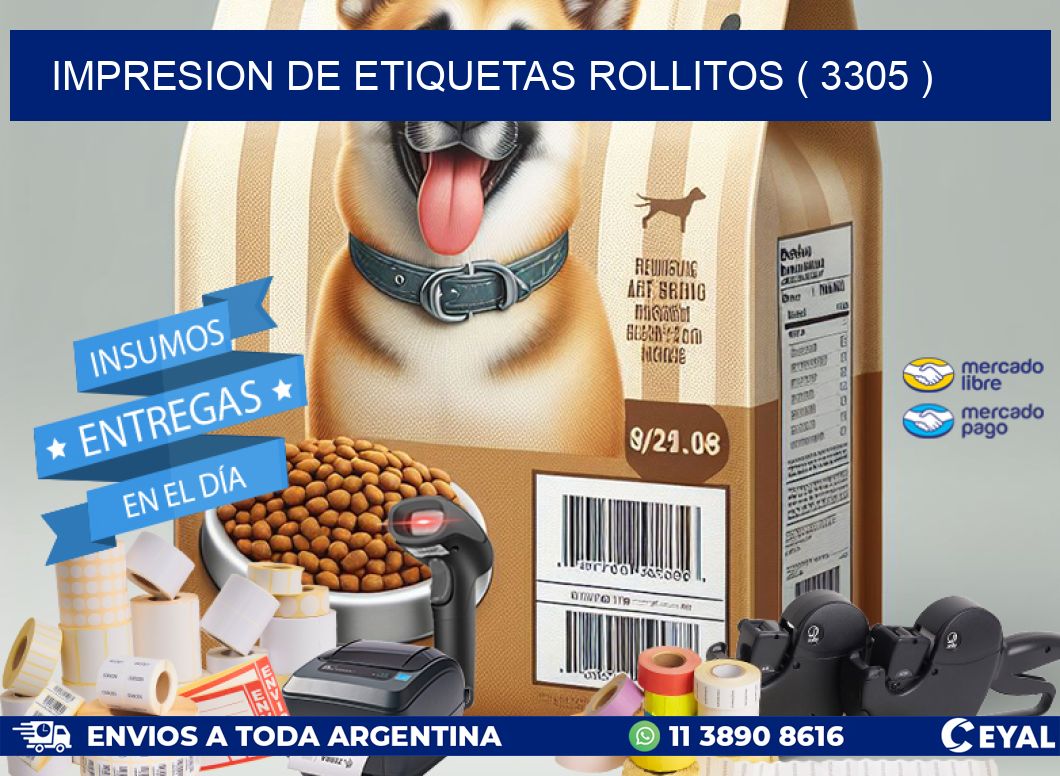 impresion de etiquetas rollitos ( 3305 )