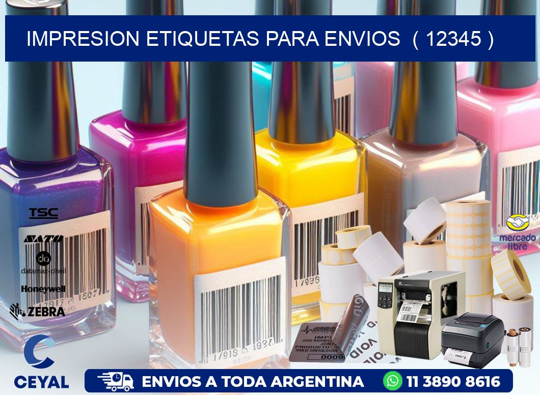 impresion etiquetas para envios  ( 12345 )