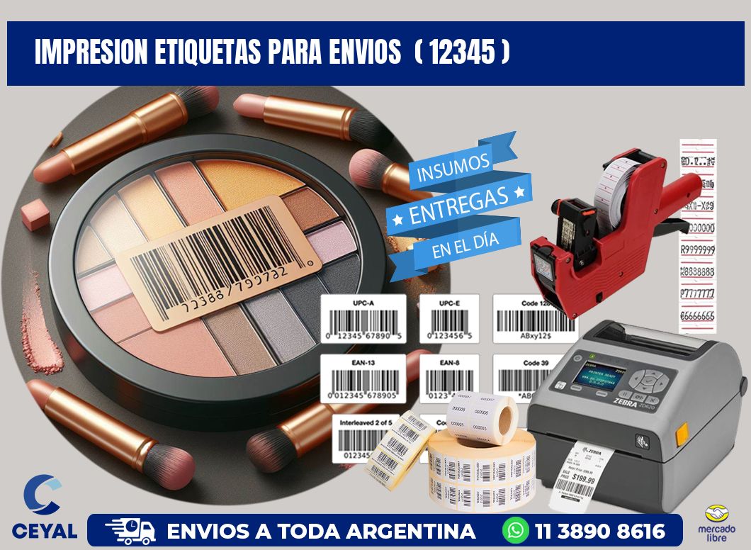 impresion etiquetas para envios  ( 12345 )