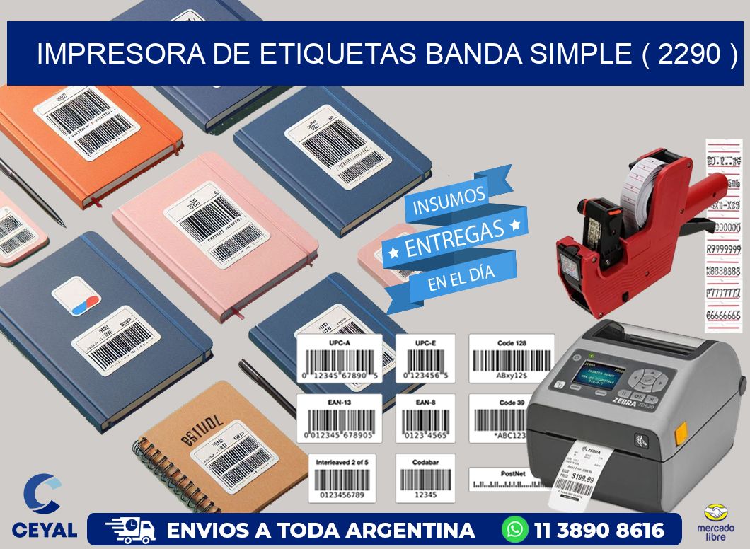 impresora de etiquetas banda simple ( 2290 )