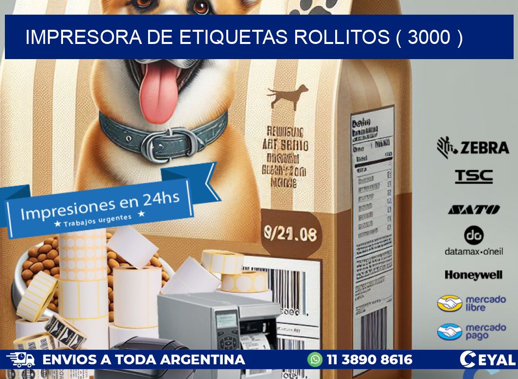 impresora de etiquetas rollitos ( 3000 )